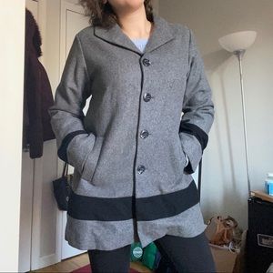 Pendleton Gray Merino Wool Coat